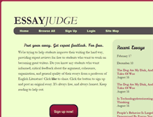 Tablet Screenshot of essayjudge.com